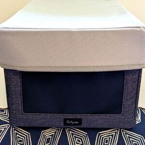 Thirty One Your Way Rectangle Organizer Shelf Box 31 Charcoal Gray Lid